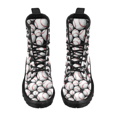 Baseball Black Background Women's Boots