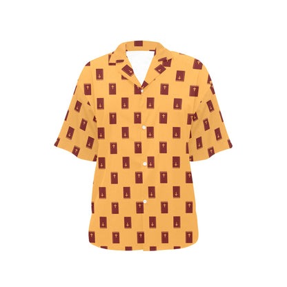 Bible Pattern Print Design 05 Women's Hawaiian Shirt