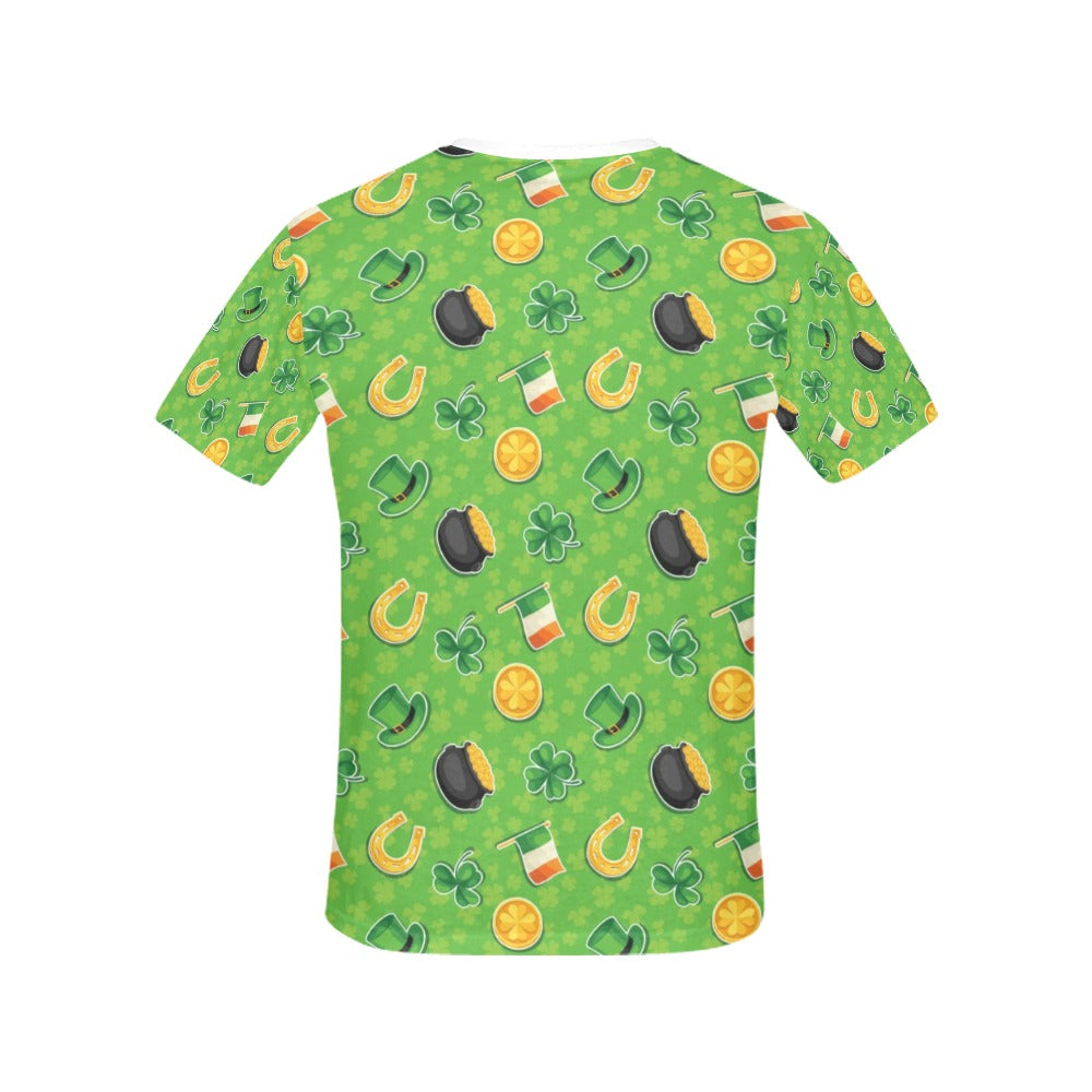 Shamrock Saint Patrick's Day Print Design LKS302 Women's  T-shirt