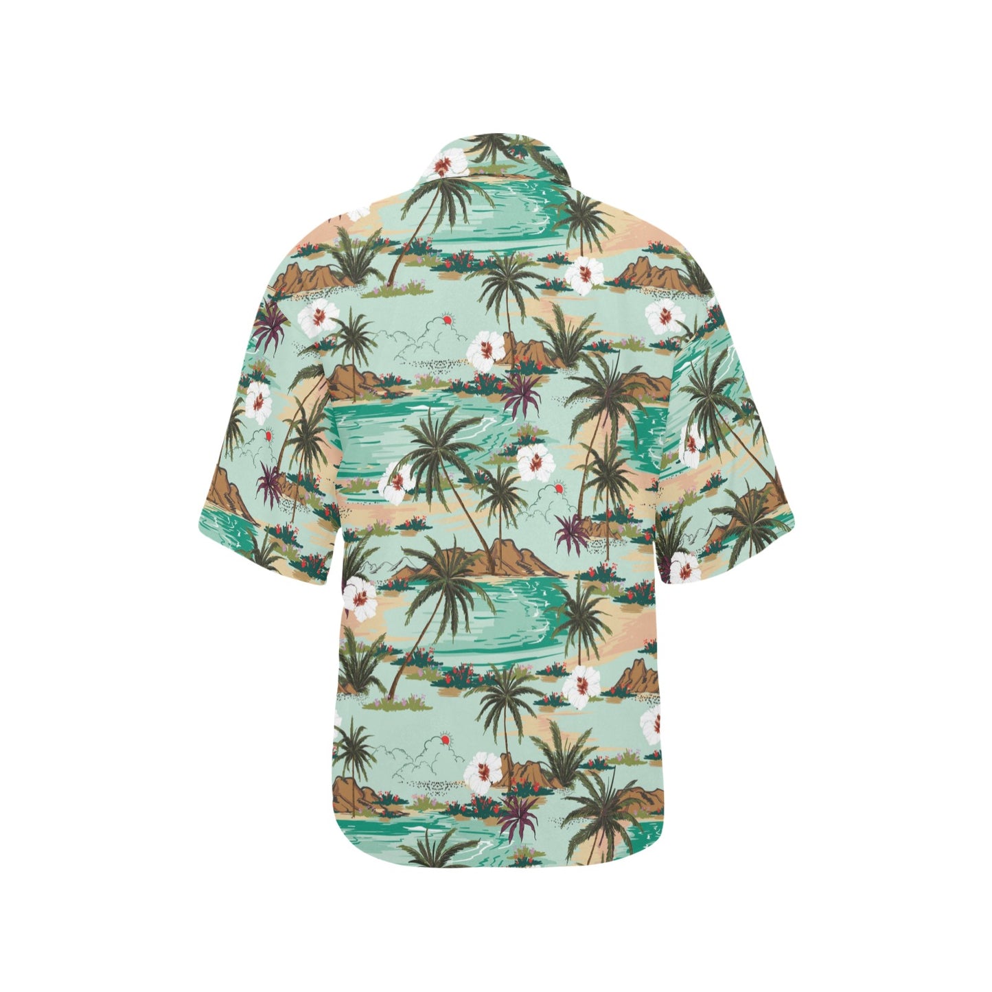 Pacific island Pattern Print Design A03 Women's Hawaiian Shirt