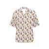 Buddha Pattern Print Design 06 Women's Hawaiian Shirt