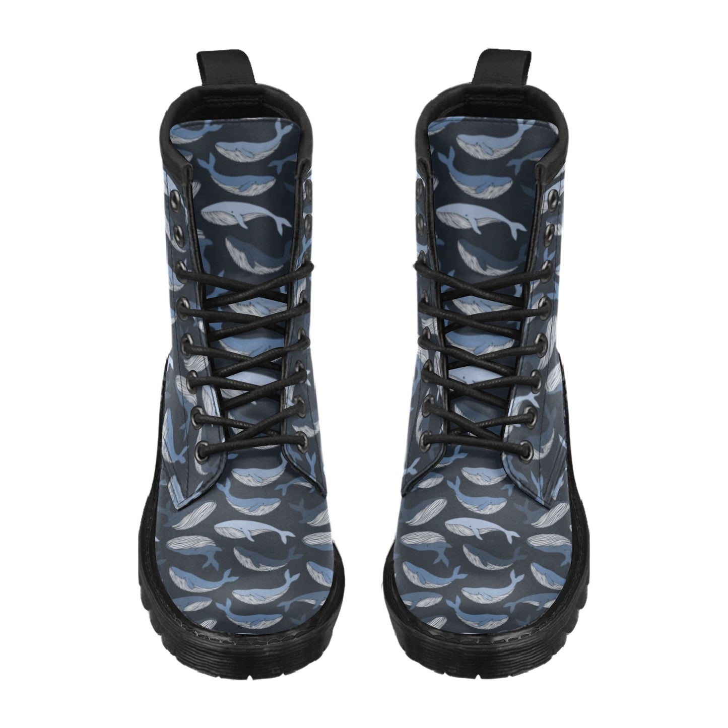 Whale Print Design LKS301 Women's Boots