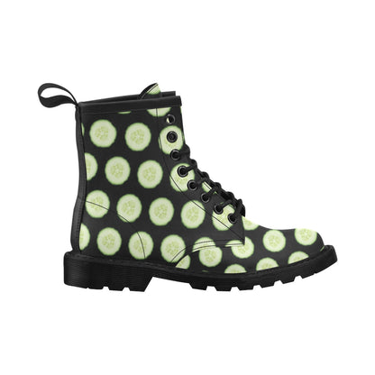 Cucumber Pattern Print Design CC02 Women's Boots