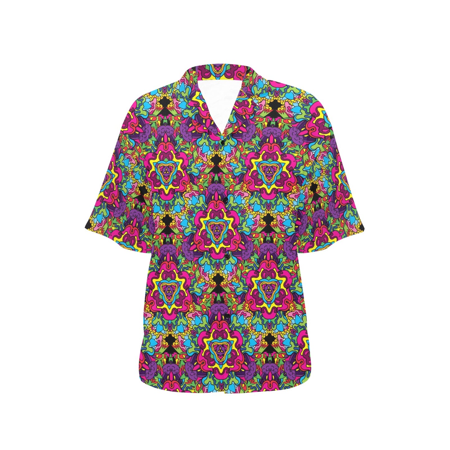 Trippy Print Design LKS303 Women's Hawaiian Shirt