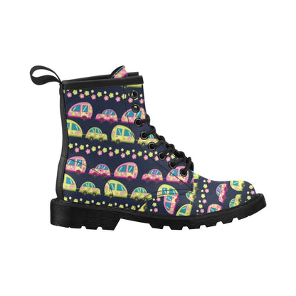 Camper Cute Camping Design No 3 Print Women's Boots