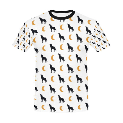 Wolf Moon Print Design LKS302 Men's All Over Print T-shirt