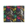 Dinosaur Skull Color Print Pattern Men's ID Card Wallet