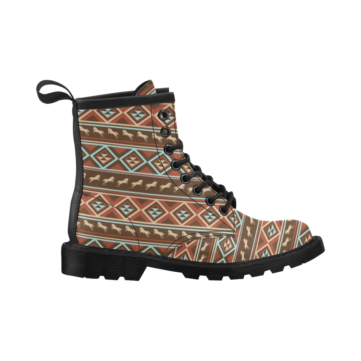 Western Horse Pattern Print LKS301 Women's Boots