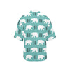 Polar Bear Pattern Print Design A05 Women's Hawaiian Shirt