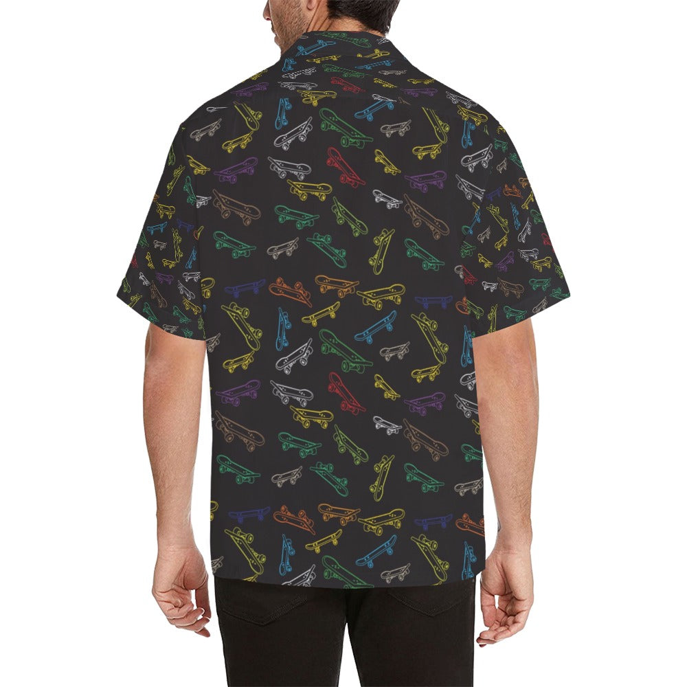 Skateboard Print Design LKS301 Men's Hawaiian Shirt