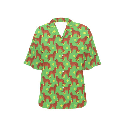 Setters Irish Print Design LKS302 Women's Hawaiian Shirt