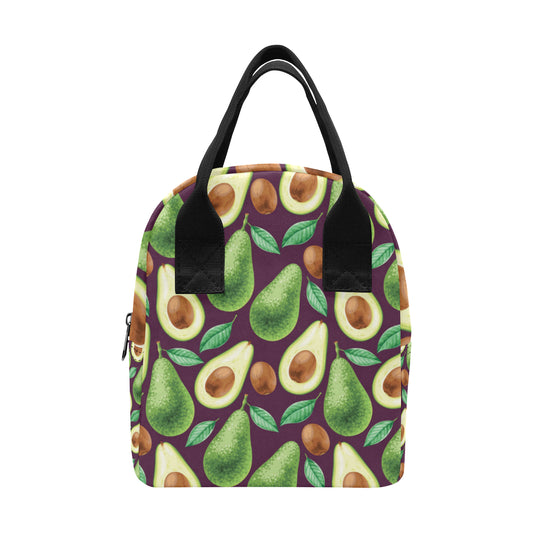 Avocado Pattern Print Design AC08 Insulated Lunch Bag