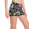 Lisianthus Pattern Print Design LT02 Yoga Shorts