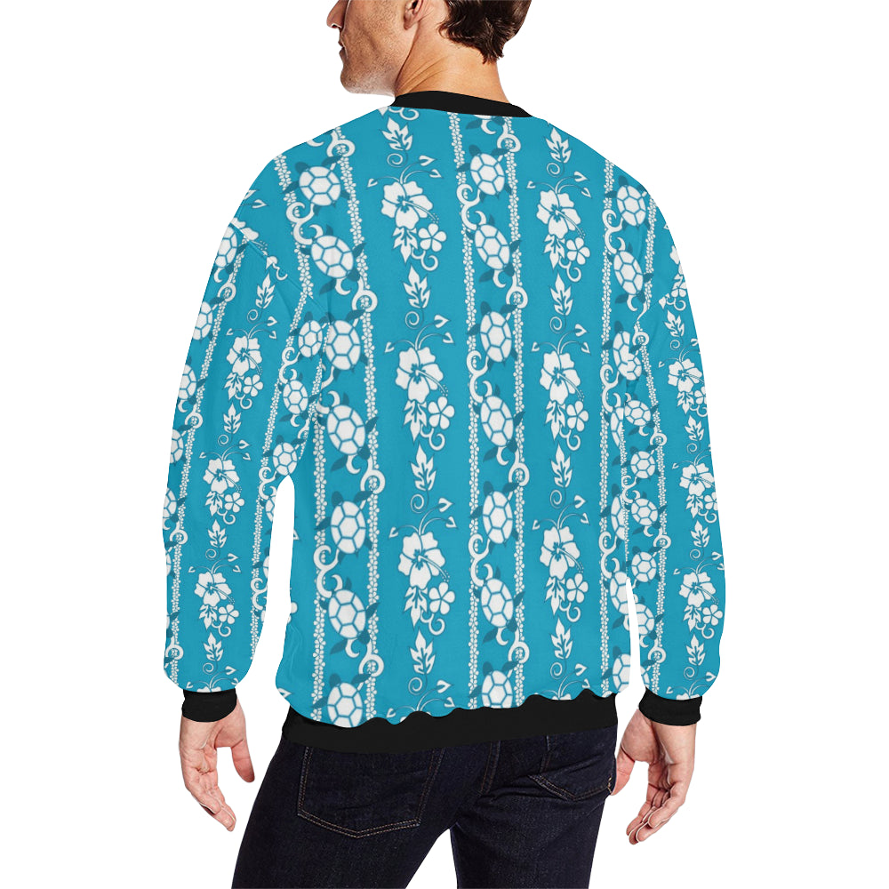 Hawaiian Themed Pattern Print Design H025 Men Long Sleeve Sweatshirt
