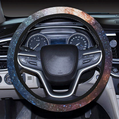 Celestial Milky way Galaxy Steering Wheel Cover with Elastic Edge