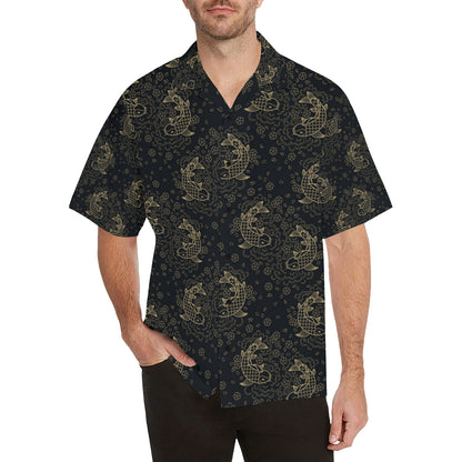 KOI Fish Pattern Print Design 02 Men's Hawaiian Shirt