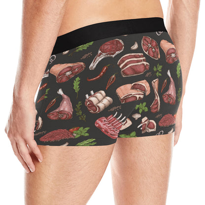 Meat Pattern Print Design 02 Men's Boxer Briefs