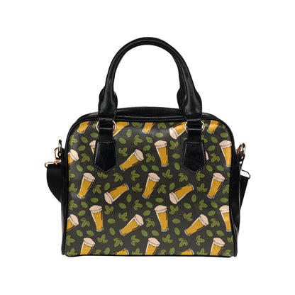 Beer Iris Pattern Print Design 02 Shoulder Handbag