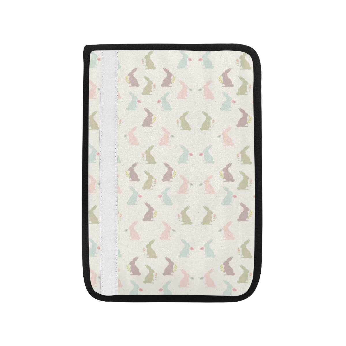 Bunny Pattern Print Design 05 Car Seat Belt Cover