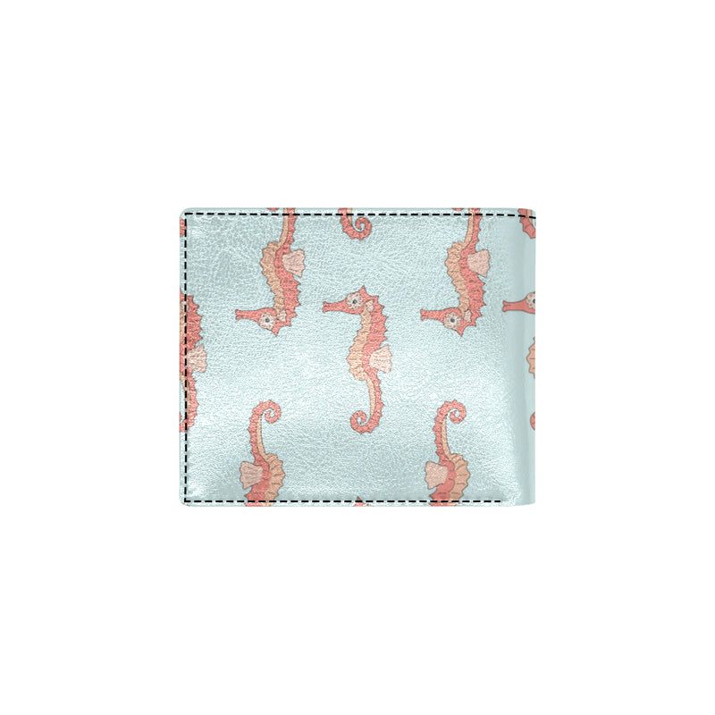 SeaHorse Pattern Print Design 01 Men's ID Card Wallet