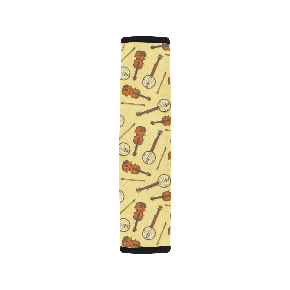 Banjo Violin Pattern Print Design 01 Car Seat Belt Cover
