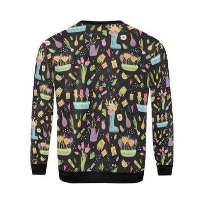 Gardening Pattern Print Design G03 Men Long Sleeve Sweatshirt