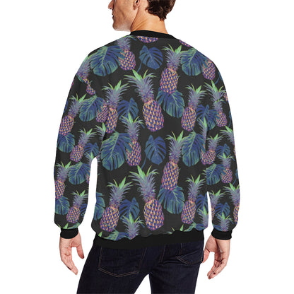 Pineapple Pattern Print Design PP04 Men Long Sleeve Sweatshirt