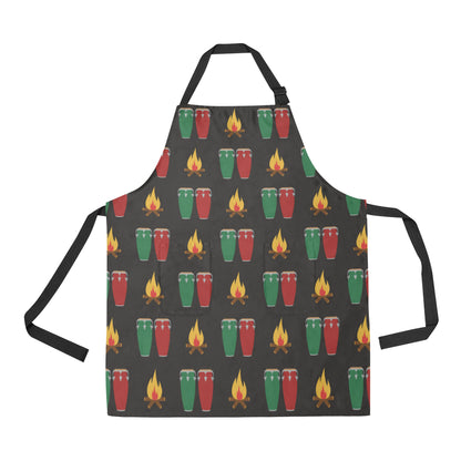Conga Pattern Print Design 01 Apron with Pocket
