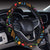 Music Note Colorful Themed Print Steering Wheel Cover with Elastic Edge