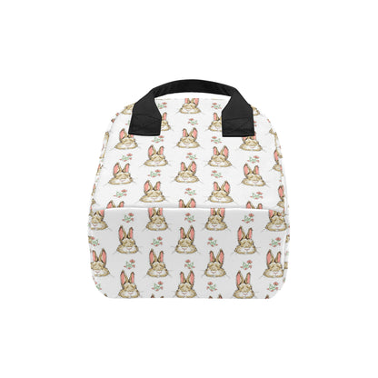 Rabbit Pattern Print Design RB09 Insulated Lunch Bag