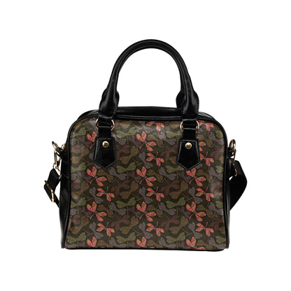 Dragonfly Pattern Print Design 02 Shoulder Handbag