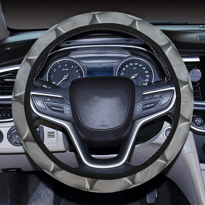 Armor Scales Pattern Print Design 03 Steering Wheel Cover with Elastic Edge