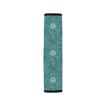 Lotus Pattern Print Design 01 Car Seat Belt Cover