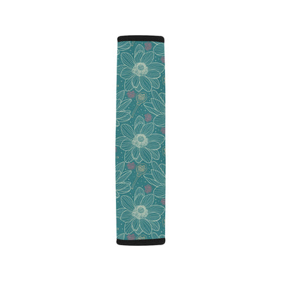 Lotus Pattern Print Design 01 Car Seat Belt Cover