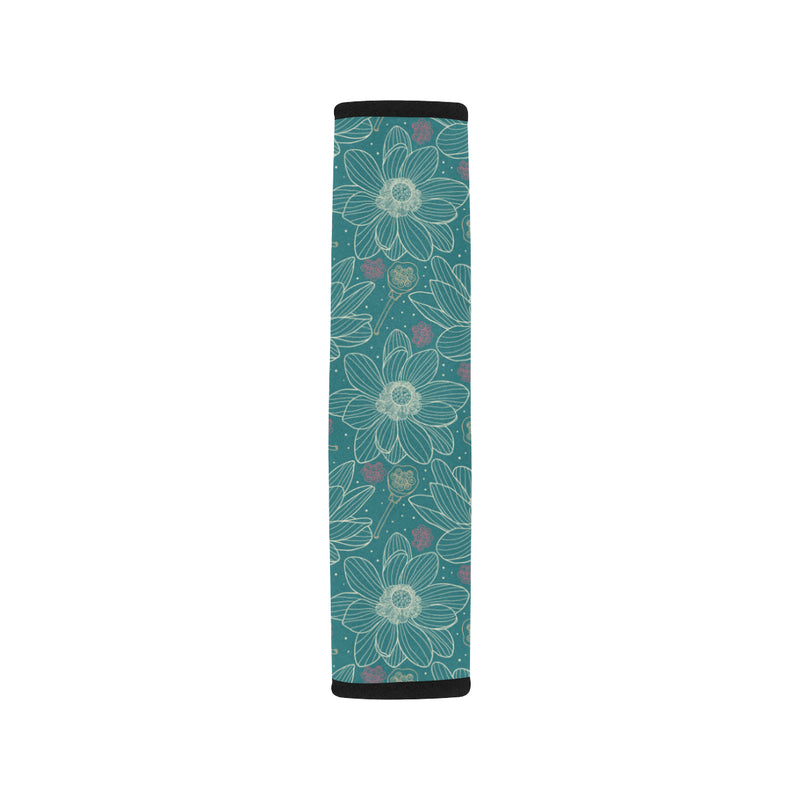 Lotus Pattern Print Design 01 Car Seat Belt Cover