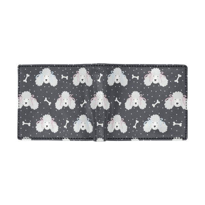 Poodle Pattern Print Design A03 Men's ID Card Wallet