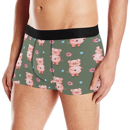 Pig Pattern Print Design 03 Men's Boxer Briefs
