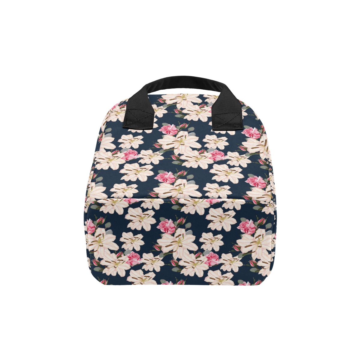 Lily Pattern Print Design LY04 Insulated Lunch Bag