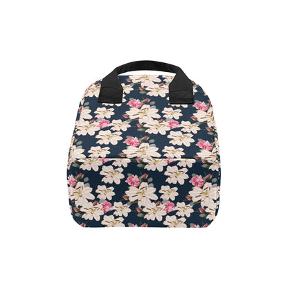 Lily Pattern Print Design LY04 Insulated Lunch Bag