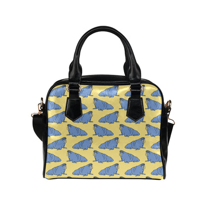 Walrus Pattern Print Design 02 Shoulder Handbag