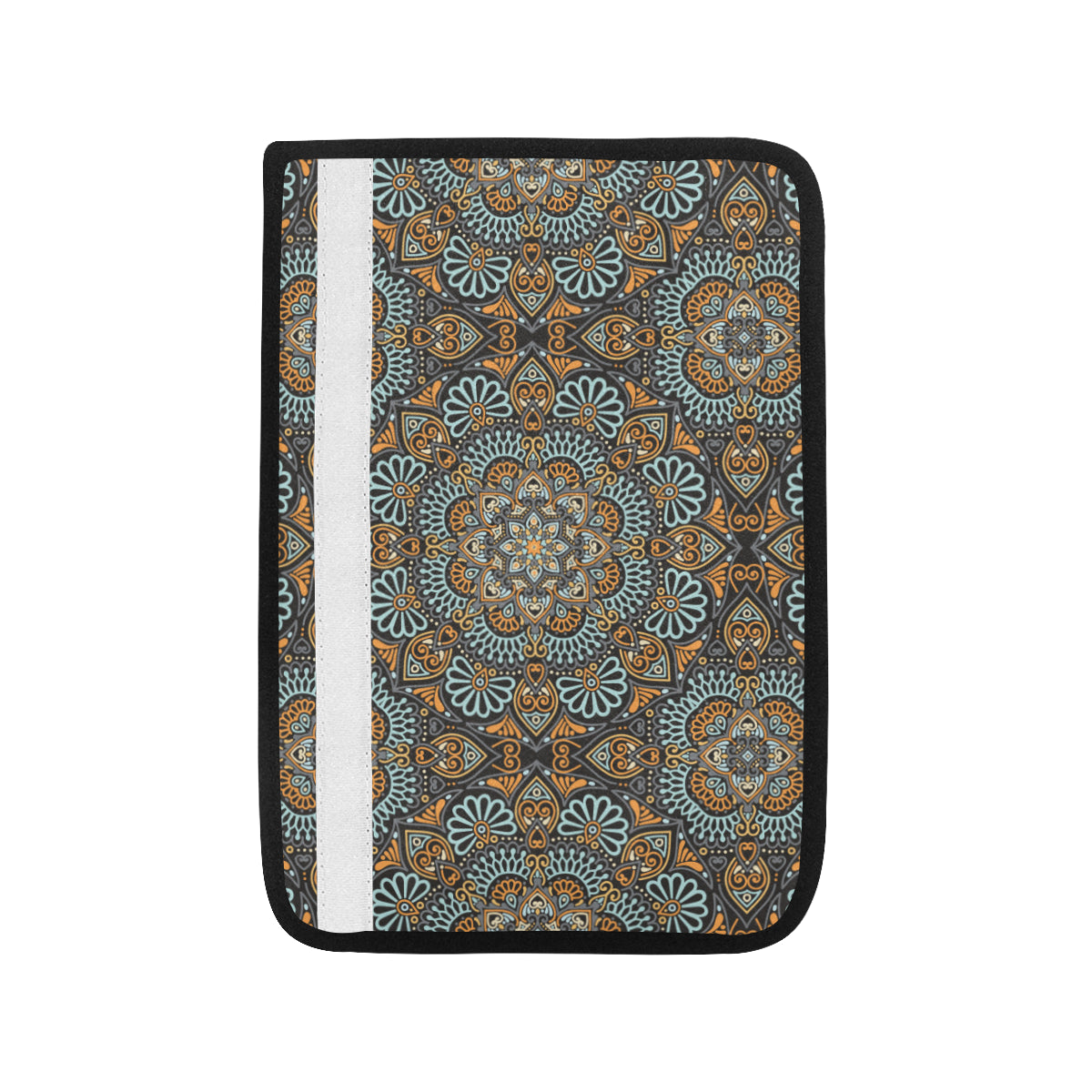 Mandala Pattern Print Design 05 Car Seat Belt Cover