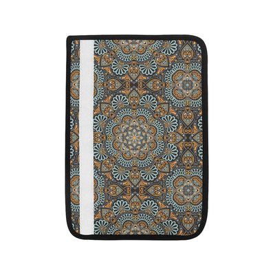 Mandala Pattern Print Design 05 Car Seat Belt Cover