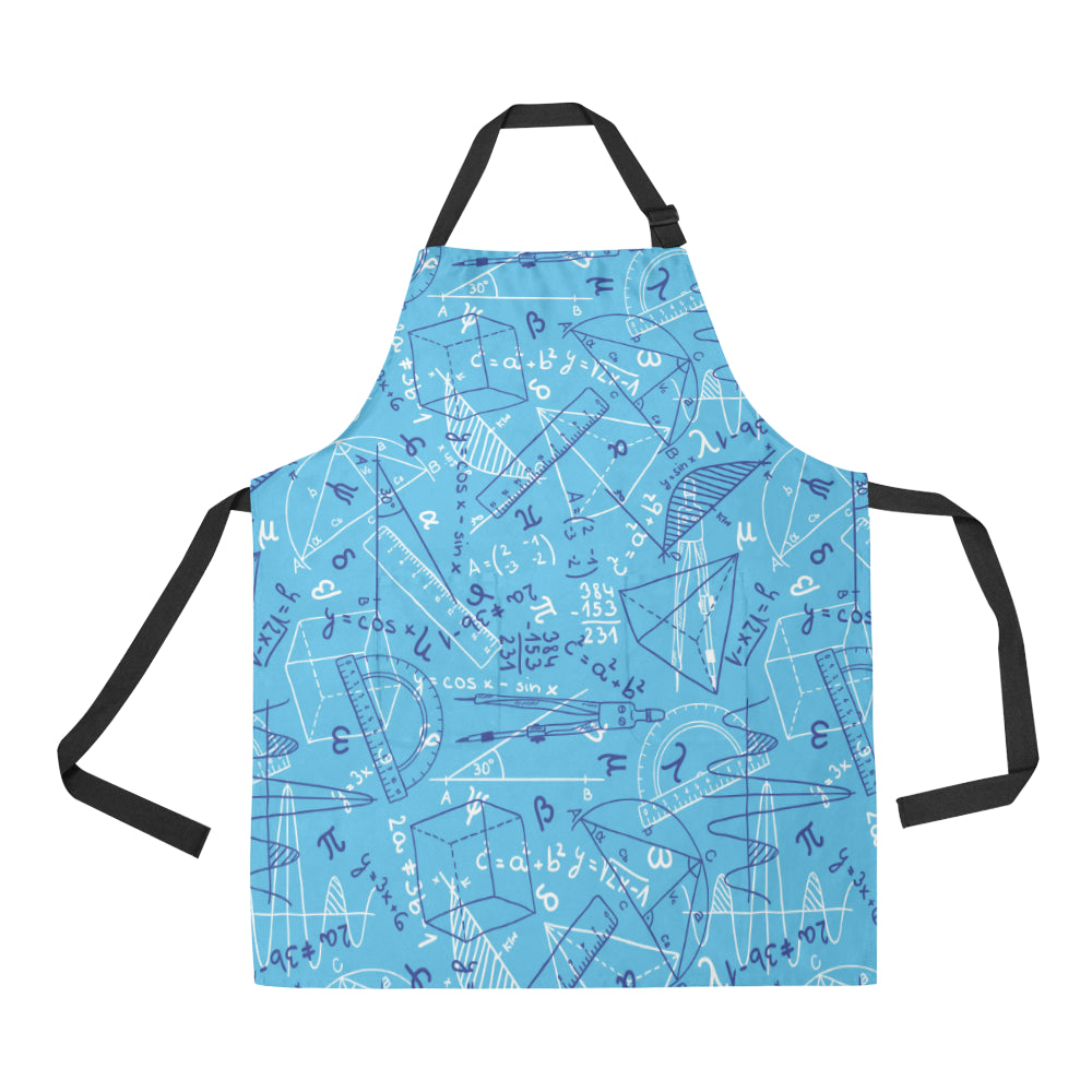 Math Pattern Print Design 02 Apron with Pocket