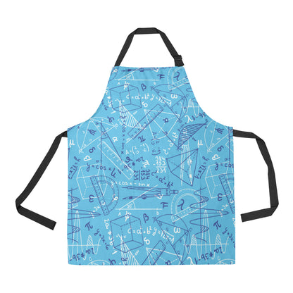 Math Pattern Print Design 02 Apron with Pocket