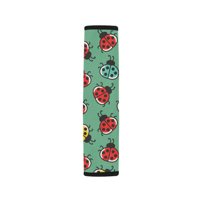Ladybug Pattern Print Design 02 Car Seat Belt Cover