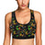 Butterfly Neon Color Print Pattern Sports Bra