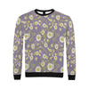 Daisy Pattern Print Design DS011 Men Long Sleeve Sweatshirt