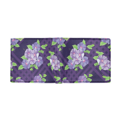 Morning Glory Pattern Print Design MG03 Men's ID Card Wallet