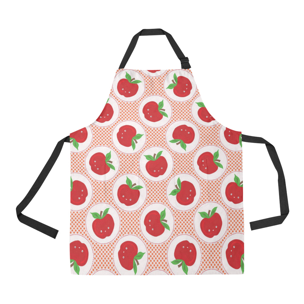 Apple Pattern Print Design AP08 Apron with Pocket