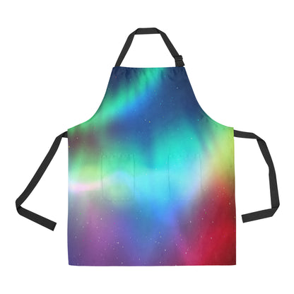 Aurora Borealis Pattern Print Design 02 Apron with Pocket